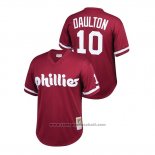 Maglia Baseball Bambino Philadelphia Phillies Darren Daulton Cooperstown Collection Mesh Batting Practice Burgundy