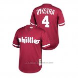 Maglia Baseball Bambino Philadelphia Phillies Lenny Dykstra Cooperstown Collection Mesh Batting Practice Burgundy