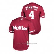 Maglia Baseball Bambino Philadelphia Phillies Lenny Dykstra Cooperstown Collection Mesh Batting Practice Burgundy