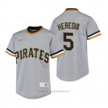 Maglia Baseball Bambino Pittsburgh Pirates Guillermo Heredia Cooperstown Collection Road Grigio