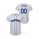 Maglia Baseball Bambino Seattle Mariners Personalizzate Cooperstown Collection Home Bianco