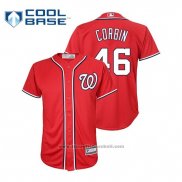 Maglia Baseball Bambino Washington Nationals Patrick Corbin Cool Base Replica Alternato Rosso