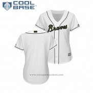 Maglia Baseball Donna Atlanta Braves 2018 Memorial Day Cool Base Bianco