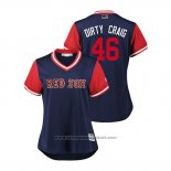 Maglia Baseball Donna Boston Red Sox Craig Kimbrel 2018 LLWS Players Weekend Dirty Craig Blu