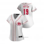 Maglia Baseball Donna Cincinnati Reds Joey Votto 2020 Replica Home Bianco