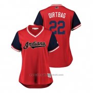 Maglia Baseball Donna Cleveland Indians Jason Kipnis 2018 LLWS Players Weekend Dirtbag Rosso