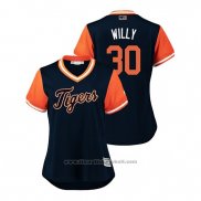 Maglia Baseball Donna Detroit Tigers Alex Wilson 2018 LLWS Players Weekend Willy Blu