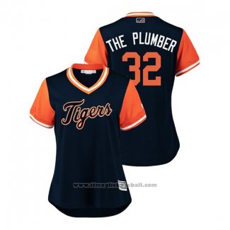 Maglia Baseball Donna Detroit Tigers Michael Fulmer 2018 LLWS Players Weekend The Plumber Blu