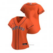 Maglia Baseball Donna Houston Astros Replica 2020 Alternato Arancione