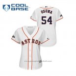 Maglia Baseball Donna Houston Astros Roberto Osuna 2019 Postseason Cool Base Bianco