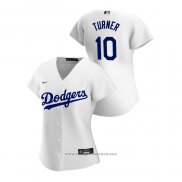 Maglia Baseball Donna Los Angeles Dodgers Justin Turner 2020 Replica Home Bianco