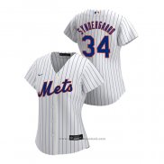 Maglia Baseball Donna New York Mets Noah Syndergaard 2020 Replica Home Bianco