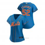 Maglia Baseball Donna New York Mets Yoenis Cespedes 2020 Replica Alternato Blu