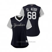 Maglia Baseball Donna New York Yankees Dellin Betances 2018 LLWS Players Weekend El Acido Blu