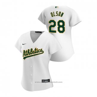 Maglia Baseball Donna Oakland Athletics Matt Olson 2020 Replica Home Bianco