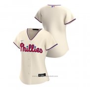 Maglia Baseball Donna Philadelphia Phillies Replica 2020 Alternato Crema