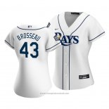 Maglia Baseball Donna Tampa Bay Rays Mike Brosseau Primera Replica Bianco