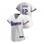 Maglia Baseball Donna Texas Rangers Rougned Odor 2020 Replica Primera Bianco