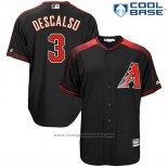 Maglia Baseball Uomo Arizona Diamondbacks 3 Daniel Descalso Nero Cool Base