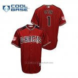 Maglia Baseball Uomo Arizona Diamondbacks Jarrod Dyson 2019 Allenamento Primaverile Cool Base Rosso