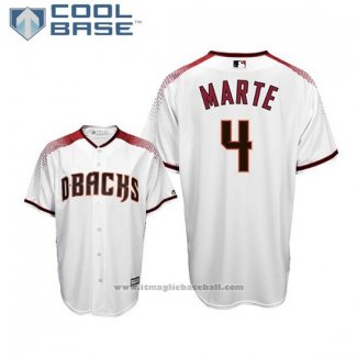 Maglia Baseball Uomo Arizona Diamondbacks Ketel Marte Cool Base Home Bianco