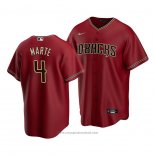 Maglia Baseball Uomo Arizona Diamondbacks Ketel Marte Replica Alternato 2020 Rosso