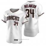 Maglia Baseball Uomo Arizona Diamondbacks Mark Melancon Autentico Home Bianco