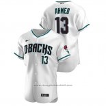 Maglia Baseball Uomo Arizona Diamondbacks Nick Ahmed Autentico 2020 Alternato Bianco Verde