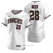 Maglia Baseball Uomo Arizona Diamondbacks Seth Beer Autentico Home Bianco