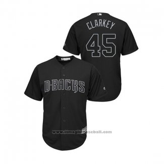 Maglia Baseball Uomo Arizona Diamondbacks Taylor Clarke 2019 Players Weekend Clarkey Replica Nero