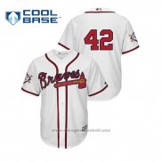 Maglia Baseball Uomo Atlanta Braves 2019 Jackie Robinson Day Cool Base Bianco