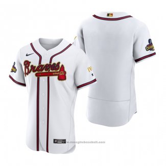 Maglia Baseball Uomo Atlanta Braves 2022 Gold Program Autentico Bianco