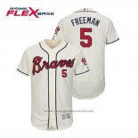 Maglia Baseball Uomo Atlanta Braves Freddie Freeman Flex Base Autentico Collezione Alternato 2019 Crema