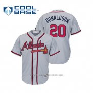 Maglia Baseball Uomo Atlanta Braves Josh Donaldson Cool Base Road 2019 Grigio