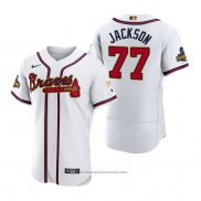 Maglia Baseball Uomo Atlanta Braves Luke Jackson 2022 Gold Program Autentico Bianco