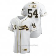 Maglia Baseball Uomo Atlanta Braves Max Fried Golden Edition Autentico Bianco