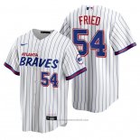 Maglia Baseball Uomo Atlanta Braves Max Fried Replica 2021 City Connect Bianco