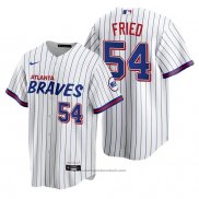 Maglia Baseball Uomo Atlanta Braves Max Fried Replica 2021 City Connect Bianco