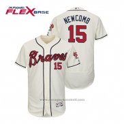 Maglia Baseball Uomo Atlanta Braves Sean Newcomb Flex Base Autentico Collezione Alternato 2019 Crema