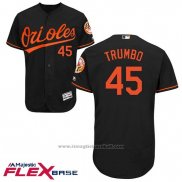 Maglia Baseball Uomo Baltimore Orioles 45 Mark Trumbo Nero Flex Base