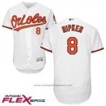 Maglia Baseball Uomo Baltimore Orioles 8 Cal Ripken Bianco Flex Base Giocatore