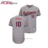 Maglia Baseball Uomo Baltimore Orioles Adam Jones 2018 Stars & Stripes Flex Base Grigio