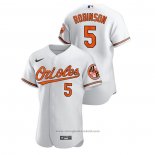 Maglia Baseball Uomo Baltimore Orioles Brooks Robinson Authentic Bianco