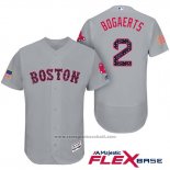 Maglia Baseball Uomo Boston Red Sox 2017 Stelle e Strisce Xander Bogaerts Grigio Flex Base