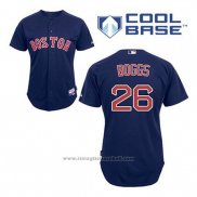 Maglia Baseball Uomo Boston Red Sox 26 Wade Boggs Blu Alternato Cool Base