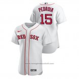 Maglia Baseball Uomo Boston Red Sox Dustin Pedroia Autentico Bianco