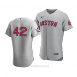 Maglia Baseball Uomo Boston Red Sox Jackie Robinson Day Autentico Grigio