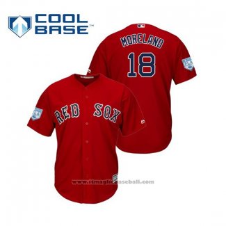 Maglia Baseball Uomo Boston Red Sox Mitch Moreland Cool Base Allenamento Primaverile 2019 Rosso