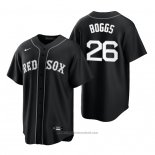 Maglia Baseball Uomo Boston Red Sox Wade Boggs Replica 2021 Nero