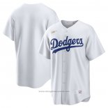 Maglia Baseball Uomo Brooklyn Los Angeles Dodgers Primera Cooperstown Collection Bianco